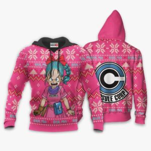 Bulma Ugly Christmas Sweater Custom Anime Dragon Ball XS12 7