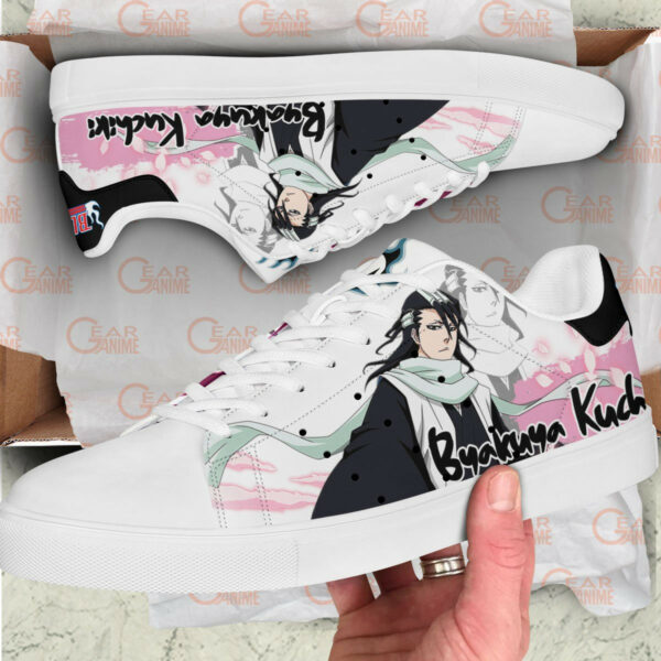 Byakuya Kuchiki Skate Shoes Custom Anime Bleach Shoes 2