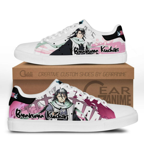 Byakuya Kuchiki Skate Shoes Custom Anime Bleach Shoes 1