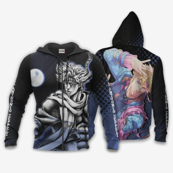 Caesar Anthonio Zeppeli Hoodie JJBAs Anime Shirt Jacket 1