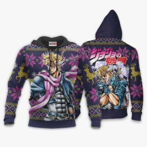 Caesar Anthonio Zeppeli Ugly Christmas Sweater Custom JJBA Anime XS12 7
