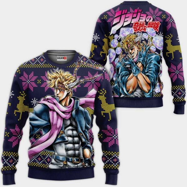 Caesar Anthonio Zeppeli Ugly Christmas Sweater Custom JJBA Anime XS12 1