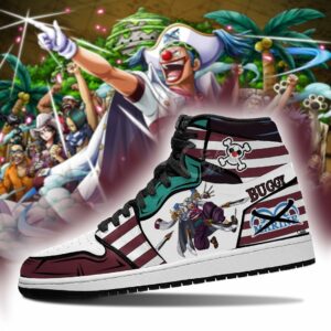 Captain Buggy Shoes Custom Anime One Piece Sneakers 5