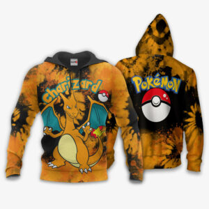 Charizard Hoodie Custom Pokemon Anime Merch Clothes Tie Dye Style 8