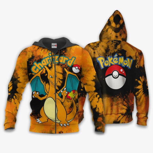 Charizard Hoodie Custom Pokemon Anime Merch Clothes Tie Dye Style 1