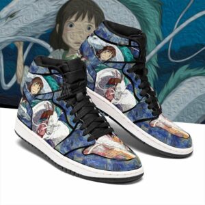 Chihiro Haku Shoes Custom Starry Night Style Spirited Away Anime Sneakers 4