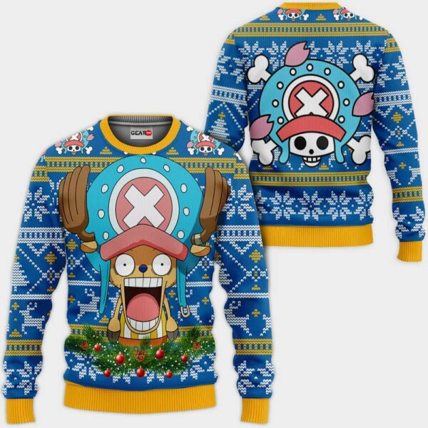 Chopper Ugly Christmas Sweater Custom One Piece Anime XS12 1