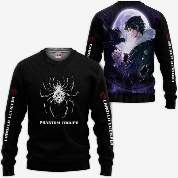 Chrollo Lucilfer Phantom Troupe Hoodie Custom HxH Anime Merch Clothes 2