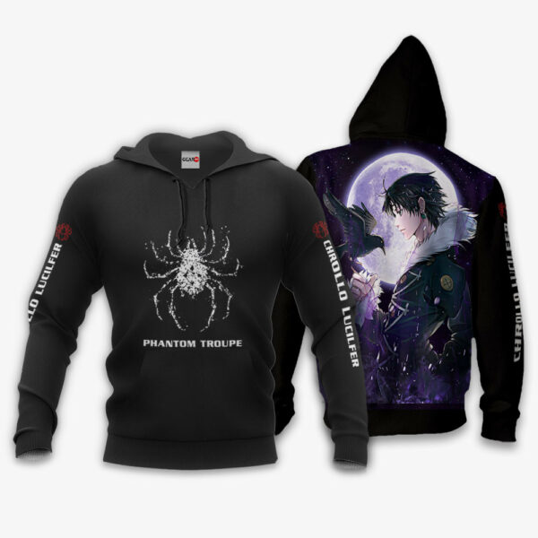 Chrollo Lucilfer Phantom Troupe Hoodie Custom HxH Anime Merch Clothes 3