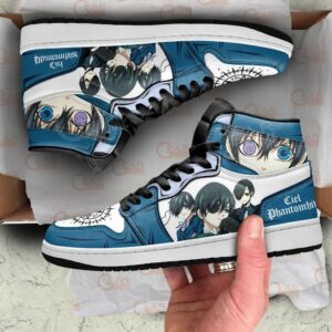 Ciel Phantomhive Shoes Custom Anime Black Butler Sneakers 6
