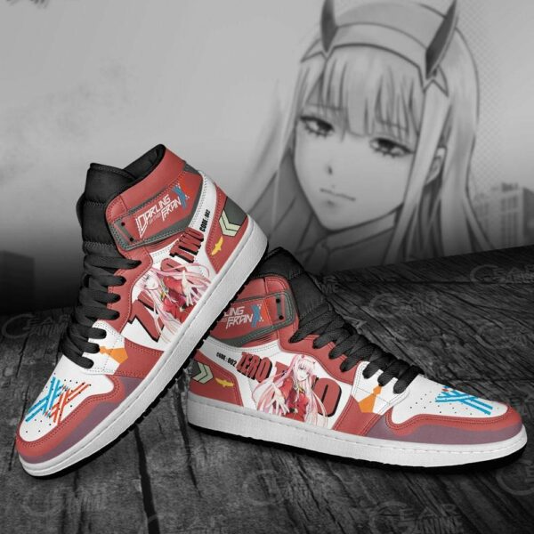 Code 002 Zero Two Shoes Custom Darling In The Franxx Anime Sneakers 5