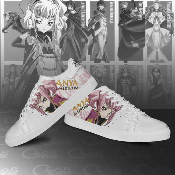 Code Geass Anya Alstreim Skate Shoes Custom Anime Sneakers 3
