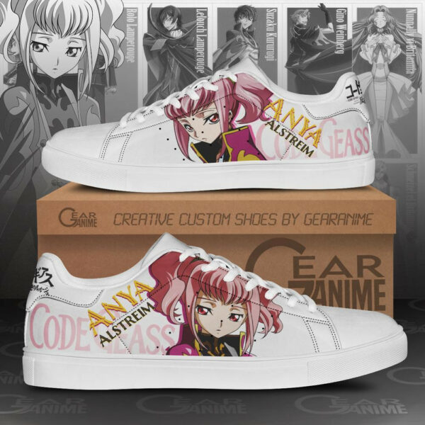 Code Geass Anya Alstreim Skate Shoes Custom Anime Sneakers 1