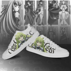 Code Geass C.C. Skate Shoes Custom Anime Sneakers 6