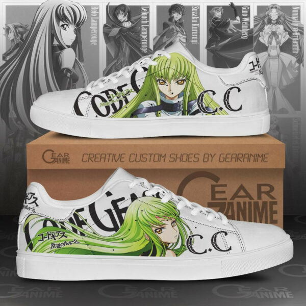 Code Geass C.C. Skate Shoes Custom Anime Sneakers 1