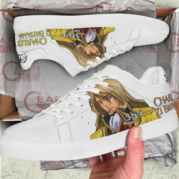 Code Geass Charles Zi Britamia Skate Shoes Custom Anime Sneakers 2