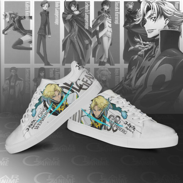 Code Geass Gino Weinberg Skate Shoes Custom Anime Sneakers 3
