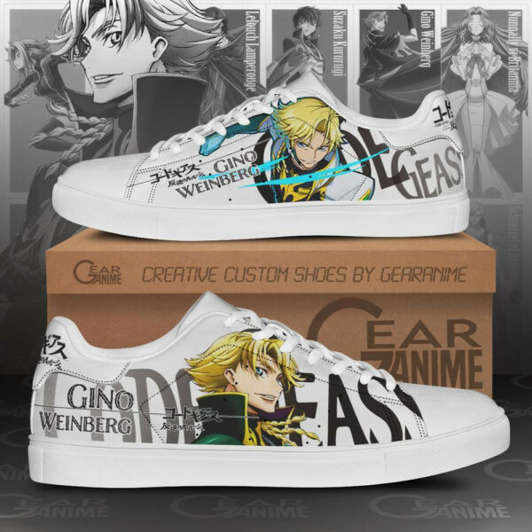 Code Geass Gino Weinberg Skate Shoes Custom Anime Sneakers 1