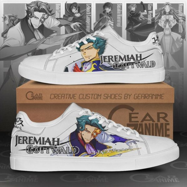 Code Geass Jeremiah Gottwald Skate Shoes Custom Anime Sneakers 1