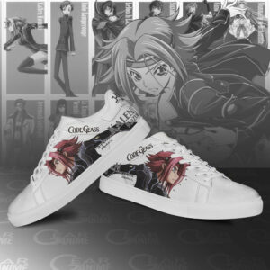 Code Geass Kalen Kozuki Skate Shoes Custom Anime Sneakers 6