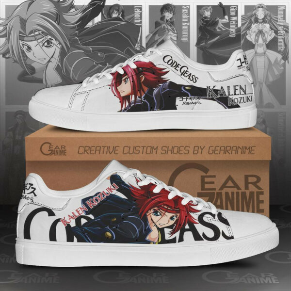 Code Geass Kalen Kozuki Skate Shoes Custom Anime Sneakers 1