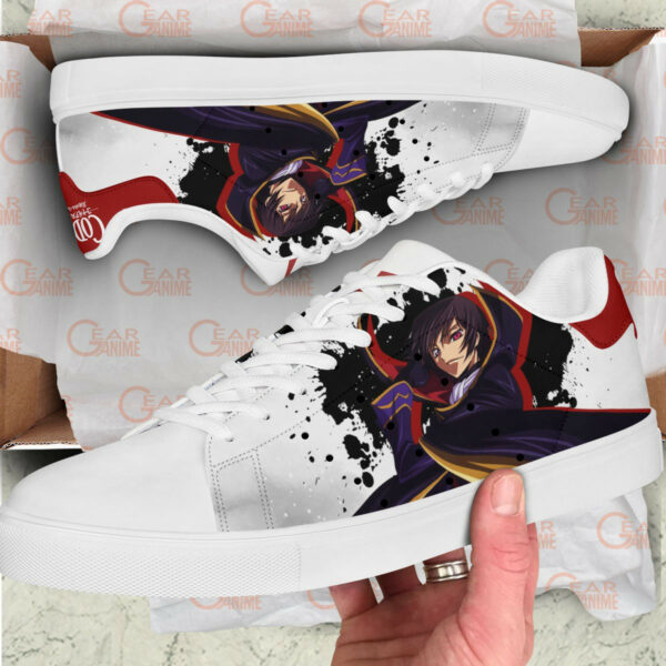 Code Geass Lelouch Lamperouge Skate Shoes Custom Anime Sneakers 2