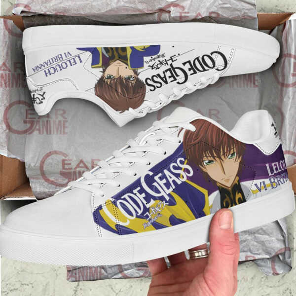 Code Geass Lelouch Skate Shoes Custom Anime Sneakers 2