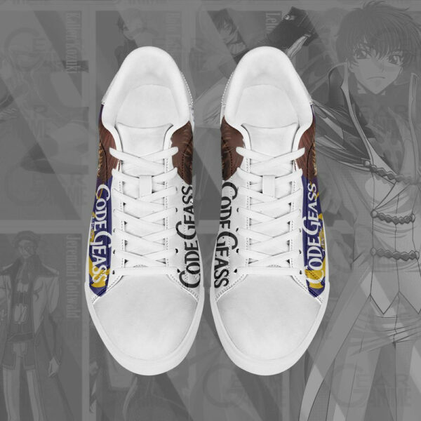 Code Geass Lelouch Skate Shoes Custom Anime Sneakers 4