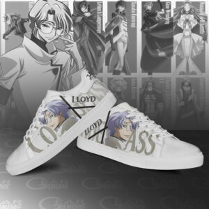 Code Geass Lloyd Skate Shoes Custom Anime Sneakers 6