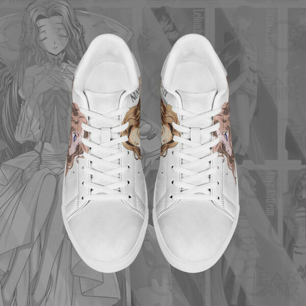 Code Geass Nunnally vi Britannia Skate Shoes Custom Anime Sneakers 4