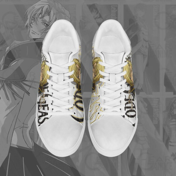 Code Geass Schneizel el Britamia Skate Shoes Custom Anime Sneakers 4