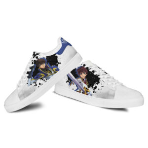 Code Geass Suzaku Kururugi Skate Shoes Custom Anime Sneakers 7