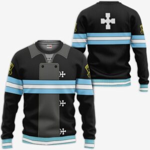 Company 8 Fire Force Uniform Hoodie Shirt Anime Zip Jacket 7