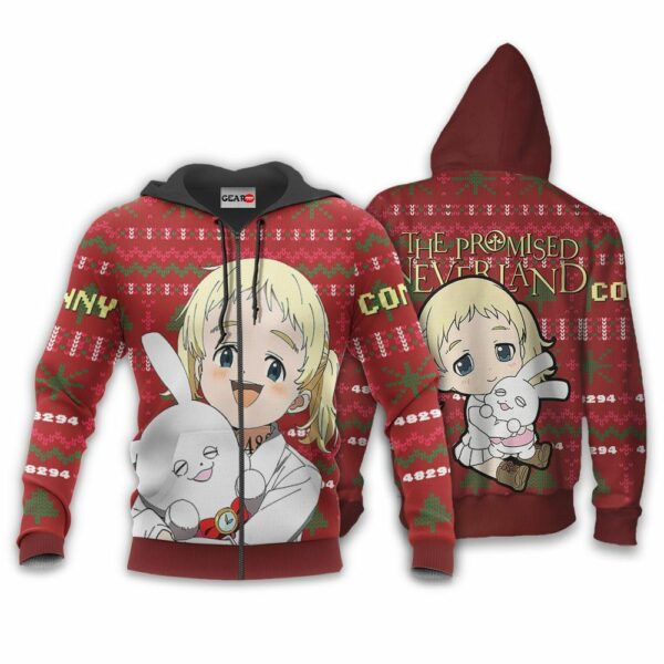 Conny Ugly Christmas Sweater Custom Anime The Promised Neverland XS12 2