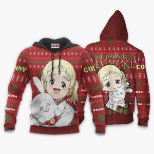 Conny Ugly Christmas Sweater Custom Anime The Promised Neverland XS12 7