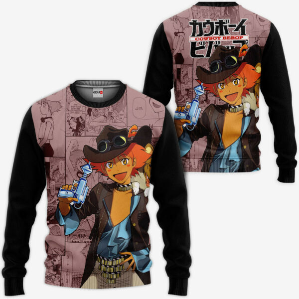 Cowboy Bebop Edward Wong Hau Pepelu Tivrusky IV Hoodie Custom Anime Merch Clothes Manga Style 2