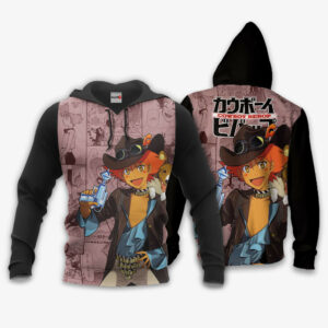 Cowboy Bebop Edward Wong Hau Pepelu Tivrusky IV Hoodie Custom Anime Merch Clothes Manga Style 8