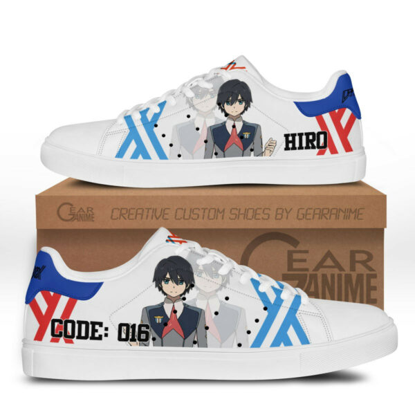 Darling in the Franxx Hiro Code:016 Skate Shoes Custom Anime Sneakers 1