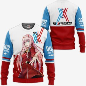 Darling In The Franxx Hoodie Custom Code 002 Zero Two Anime Shirts 8