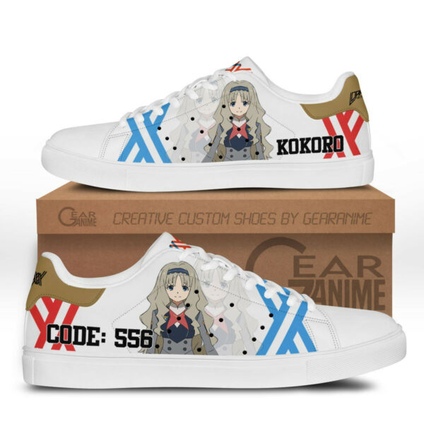Darling in the Franxx Kokoro Code:556 Skate Shoes Custom Anime Sneakers 1