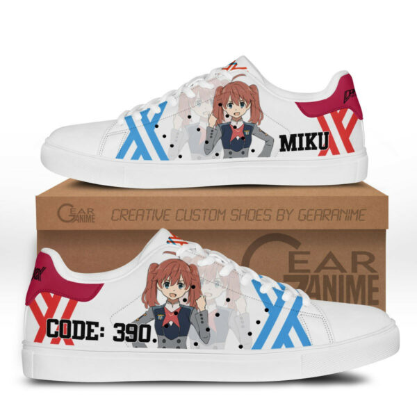 Darling in the Franxx Miku Code:390 Skate Shoes Custom Anime Sneakers 1