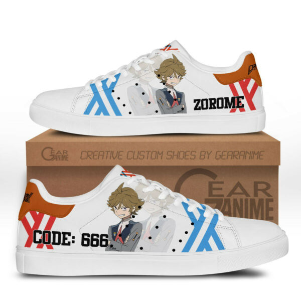 Darling in the Franxx Zorome Code:666 Skate Shoes Custom Anime Sneakers 1