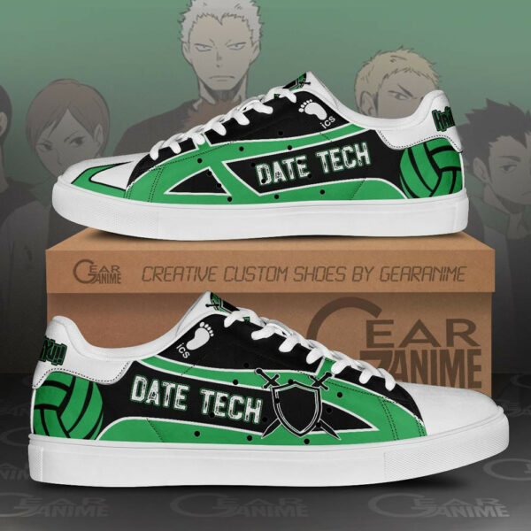 Date Tech High Skate Shoes Haikyuu Anime Custom Sneakers SK10 1