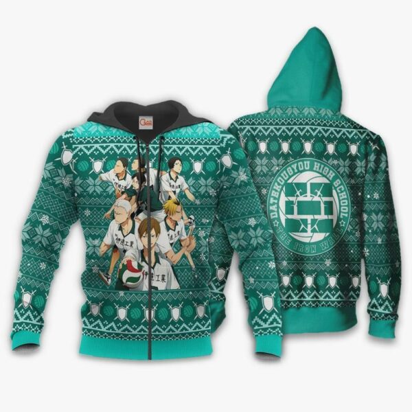 Dateko Ugly Christmas Sweater Date Tech High Haikyuu Xmas 2