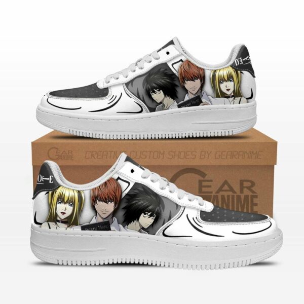 Death Note Air Shoes Custom L Lawliet Light Yagami Misa Misa Anime Sneakers 1