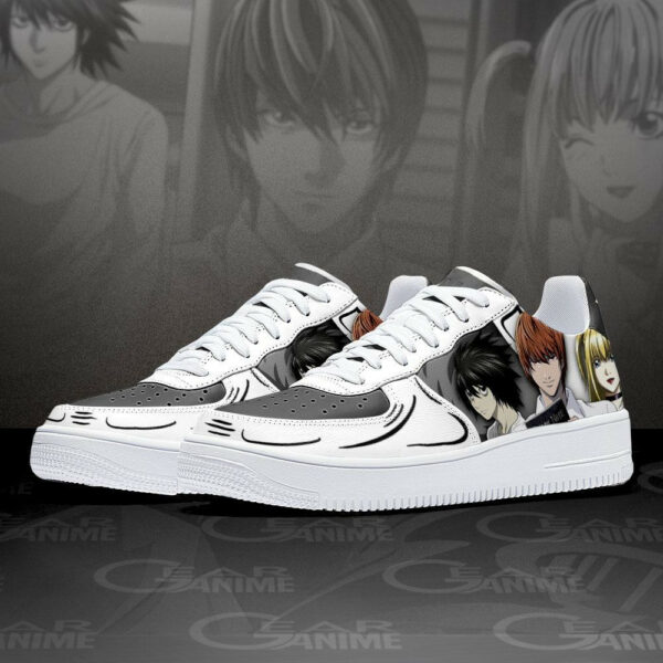 Death Note Air Shoes Custom L Lawliet Light Yagami Misa Misa Anime Sneakers 2