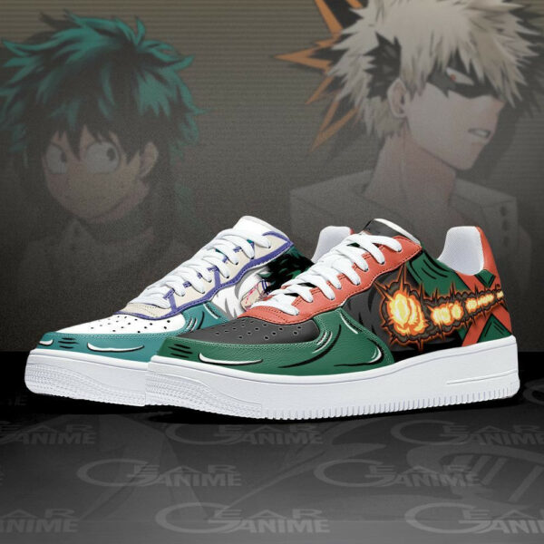 Deku and Bakugo Air Shoes Custom My Hero Academia Anime Sneakers 2