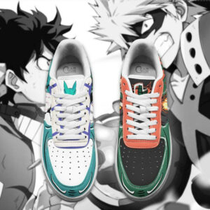 Deku and Bakugo Air Shoes Custom My Hero Academia Anime Sneakers 7