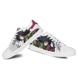 Demon Slayer Giyu Tomioka Skate Shoes Custom Anime Sneakers 6
