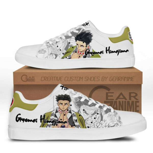 Demon Slayer Gyomei Himejima Skate Shoes Custom Anime Sneakers 1